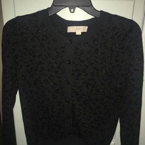 Cardigan sweater with some sparkle